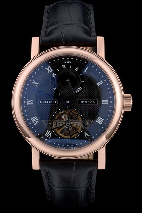 Breguet Classique Complications Stainless Steel Case Black Leather