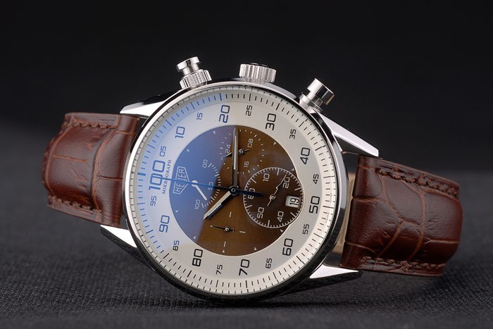 Tag Heuer Mikrograph Limited Edition Brown Leather Strap 7916